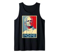 Pope Leo Campaign Red White Blue Retro Vintage Streetwear Tank Top