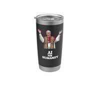 Pope Leo XIV “AI for Humanity - MAGNIFICA HUMANITAS Stainless Steel Insulated Tumbler
