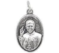 Pope Leo XIV Commemorative Medal | Silver-Tone Metal | First American Pope | 1" Tall | Great Catholic Gift | Devotional Jewelry | Made in Italy