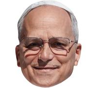 Pope Leo XIV (Glasses) Celebrity Mask, Flat Card Face, Fancy Dress Mask