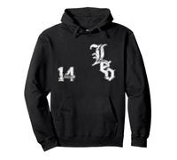 Pope Leo XIV of Chicago Sports Jersey Number 14 Distressed Pullover Hoodie