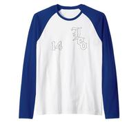 Pope Leo XIV of Chicago Sports Jersey Number 14 Distressed Raglan Baseball Tee