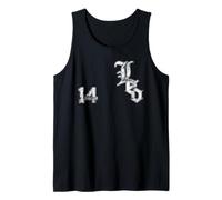 Pope Leo XIV of Chicago Sports Jersey Number 14 Distressed Tank Top
