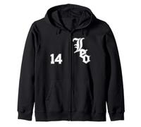 Pope Leo XIV of Chicago Sports Jersey Number 14 Zip Hoodie