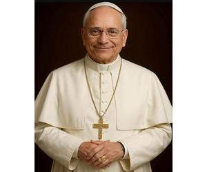 Pope Leo XIV Portrait Wall Art 8x10 Inch, Catholic Religious Decor Print, Holy Father Picture Gifts for Her Him