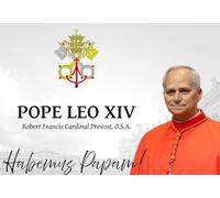 Pope Leo XIV Robert Francis Prevost vatican memorial fridge Magnet handmade gift idea 6x7 Cm APPROX not 3d print laminated plastic handmade not 3D New Pope papal Conclave habemus Papa