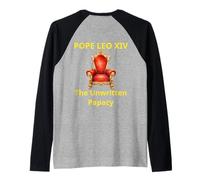 Pope Leo XIV The Unwritten Papacy Vatican Catholic American Raglan Baseball Tee