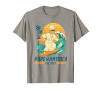 Pope of America EST 2025 Pope Leo XIV Funny American Design T-Shirt