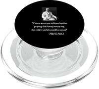 Pope Pius X Vintage Religious Quote graphic for Catholic PopSockets PopGrip for MagSafe