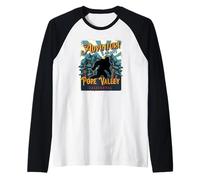 Pope Valley California Sasquatch Bigfoot Big Foot Souvenir Raglan Baseball Tee