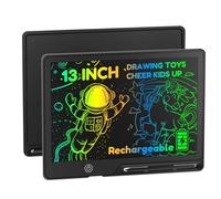 POPERFUN 13 Inch Black LCD Writing Tablet with Lock for Adult Kids Erasable Reusable Electronic Drawing Pad Doodle Board…