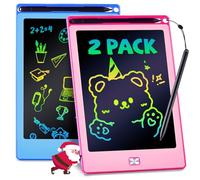 POPERFUN 2 Pack LCD Writing Tablet for Kids, 8.5 Inch Drawing Tablet for Kids Travel Games Activity,Toddlers Toys Learning Board Toys Christmas Stocking Fillers Birthday Gifts for Kid Blue&Pink
