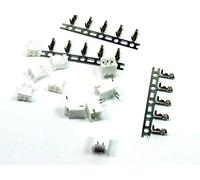 POPESQ® 5 pcs. x Socket with Plug with Crimpcontacts 2mm 2 way Right angle KB20#A2124