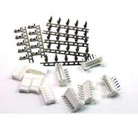 POPESQ® 5 pcs. x Socket with Plug with Crimpcontacts 2mm 6 way Right angle KB20#A2132