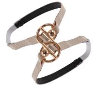 POPETPOP 1 Pair Detachable High Heel Shoe Straps for Women with Elastic Pu Leather and Alloy Materials, Convenient and Practical Anti-slip Bands to Hold Shoes Securely While Dancing, Beige