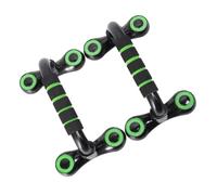 POPETPOP 1 Pair Portable Pushup Stands with Slip Handles Lightweight Pushup Frame for Home Gym Muscle Training for Men Green Black