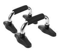 POPETPOP 1 Pair Press-up Handles Push-up Bar with Chrome-plated Steel and Sponge Grip, Compact and Stable Structure Exercise Supply for Home Workout and Core Strength Training Random Color