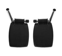 POPETPOP 1 Pair Wheelchair Leg Rest Foot Pedal Pad Metal Construction Resists External Impacts Thick Plastic Universal Replacement Parts for Standard Wheelchairs Daily Outings Mobility Aids