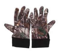 POPETPOP 1 Pair Windproof Cycling Gloves for Men Winter Outdoor Riding Warm Keeping Comfortable Cotton Material Touch Screen Functional Gloves