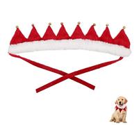 POPETPOP 1 Pcs Christmas Dog Collar: Adjustable Pet Collars with Jingle Bell Christmas Costume Accessories for Cat Dog Puppy Kitten, XL