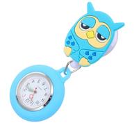 POPETPOP 1 Pcs Silicone Nurse Fob Watch, Lightweight Retractable Owl Design Pocket Watch for Nurses