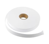 POPETPOP 1 Roll Blank Fabric Labels White Non-Woven Textile Clothing Tags Soft Comfortable Feel for Printing Own Designs, for Garment Care and Customisation