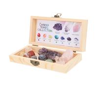 POPETPOP 1 Set Natural Raw Quartz Crystal Mineral Specimens for Zen Meditation Yoga Feng Shui Home Decor Authentic Tumbled Stones and Beautification Rocks