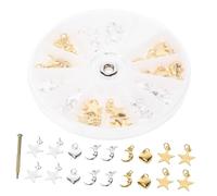 POPETPOP 1 Set Pendant Nail Charms Rivet Nail Decals Nail Drill Nail Kit Pendant Kit for Nail Piercing DIY Pendant Alloy Suite