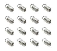 POPETPOP 10 Bags Jewelry Clasps Chain Connect Buckle Silver Metal Spring Shape Practical Connecting DIY Pearl Wrist Chain for Necklace Bracelet Jewellery Making
