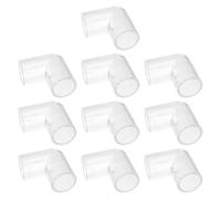 POPETPOP 10 Pcs 16mm Acrylic Fish Tank Hose Connector 90 Degree Elbow Joint Aquarium Filter Water Pipe Fitting for Aquarium Pump Accessories
