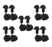 POPETPOP 10 Pcs Cat Cage Casters Bird Cage Wheels Replacement Wheel Replacement Spinner Wheels Rolling Casters Home Trolley Caster Swivel for Black Plastic