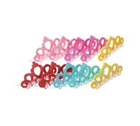 POPETPOP 10 Pcs Dog Hair Clips Pearl Crown PET Headdress Accessories Set for Dogs Colorful Barrette Bowknot for Parties and Special Occasions