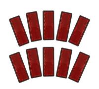 POPETPOP 10 Pcs Self-Adhesive Reflective Strips for Vehicles, Waterproof Plastic Reflector Tape with High Visibility for Car Safety and Warning