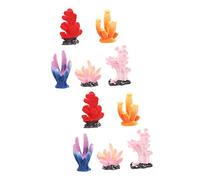 POPETPOP 10 Pcs simulated coral ornaments coral for fish tank Fish Tank Decorative sea anemone aquarium decoration ornament fake Coral plastic coral faux coral desktop resin imitation coral