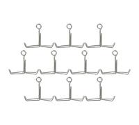 POPETPOP 10 Pcs Spring Water Stopper Rubber Hose Clips Iron Pinchcock with Reduced Hand Fatigue and Leak Prevention for Laboratory Instrument and School Teaching