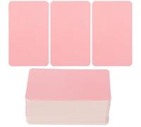 POPETPOP 100 Pieces Pink DIY Note Cards Blank Word Cards for Daily Use Graffiti Scrapbooking Tags Office Supplies
