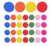 POPETPOP 100 Pieces Round Wooden Discs Colorful Math Counting Tokens for Elementary School Boys And Girls (mixed Colors)