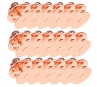POPETPOP 100 Sets Butterfly Clutch Pin Backs for Clothes and Badges, Copper Material with Flat End and Accurate Needle Angle, Easy Insertion and Removal, Anti-lost Design, for Stage Shows