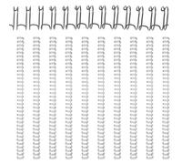 POPETPOP 100pcs 9.5mm Black Metal Loose Leaf Binder Rings, 34-Hole Iron DIY Notebook Rings for Scrapbook, Book Binding Replacement Accessories