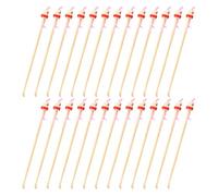 POPETPOP 100pcs Bamboo Ear Wax Removal Spoons Natural Handmade Ear Cleaning Tools Portable Household for Adults and Random Color