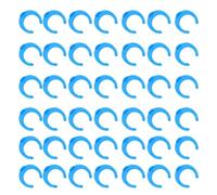 POPETPOP 100pcs Blue Plastic 1/4 Inch Quick Connect Locking Clamps for Ro Systems and Housing in Line Filters, Easy to Remove Water Filter Fittings for Reverse Osmosis