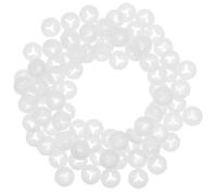 POPETPOP 100pcs Doll Eye Gaskets Plastic Safety Eyes and Nose Washers White Small Size Handmade Crochet Accessories Enhances Crafting Efficiency and Noses for DIY Doll Making and Sewing