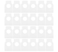 POPETPOP 100pcs Double Side Blank Tags for Wine Bottles Lightweight PVC Waterproof Bottle Tags with Erasable Surface and Cellar Labeling
