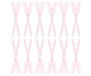 POPETPOP 100pcs Eyelash Comb and Eyebrow Brush Plastic Makeup Tool for Daily Use, Compact and Sleek Pink Mini Hair Comb for Women, for Tidying Bangs and Lash Separation