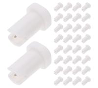 POPETPOP 100pcs Eyelash Glue Nozzle Needles Replacement Pins for Eyelash Extension Bottles, Anti-blocking Fine Workmanship Tools Made of Pp and Stainless Steel, Suitable for Professional