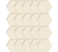 POPETPOP 100pcs Hexagon Wooden Pieces DIY Craft Blanks 5.8cm Diameter 2mm Thick Unfinished Wood Slices for Painting Home Decor and Party DIY Accessories