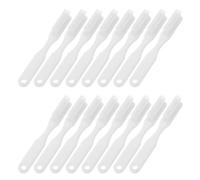 POPETPOP 100pcs Institutional Jail Toothbrush with Short Handle and Non-Slip Thumb Grip, Plastic Manual Toothbrush Featuring Deep Cleaning Soft Bristles and Compact Design for Oral Care