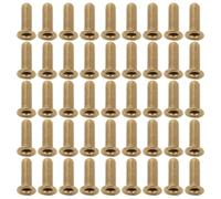 POPETPOP 100pcs Metal Hollow Tubular Rivets for Lyre Harp Strings, 8mm X 2.5mm Sturdy Harp Repair Accessories for Musical Instrument Maintenance and DIY Crafting
