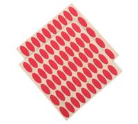 POPETPOP 100pcs Mouse Feet Skates with Curved Edge Fit for Office Work | Low Friction Movement, Consistent Placement, Enhanced Lateral Traction, Red Finish, Professional Users