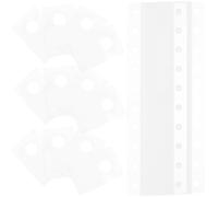 POPETPOP 100pcs PVC Round Hole Hanging Hooks Adhesive Sticky Tabs for Wall Display, 20x40mm Self-Adhesive Utility Hooks for Home Storage and Organization